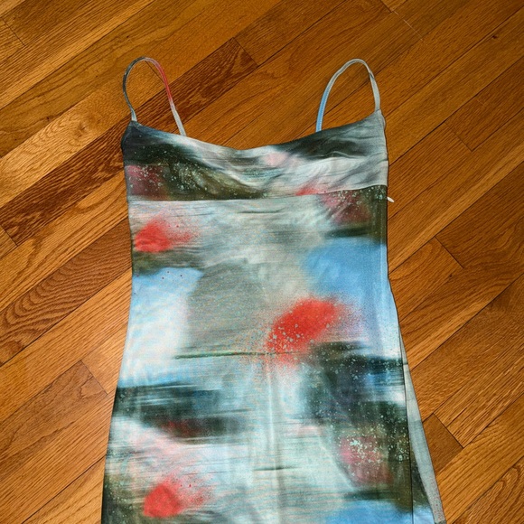 Miaou Multicolor Abstract Midi Dress - Picture 2 of 7